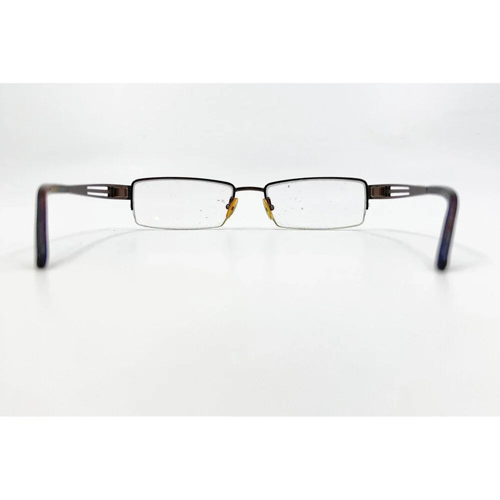 Perry Ellis Eyeglasses Men Brown Half Rim PE 262A-2 54-18-135